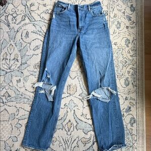 Abercrombie & Fitch 90s Ultra High Rise Blue Jeans- regular length